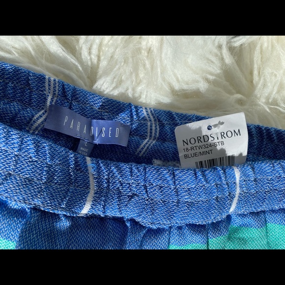 NWT Paradised Blue Mint Surf Shorts - Picture 8 of 8